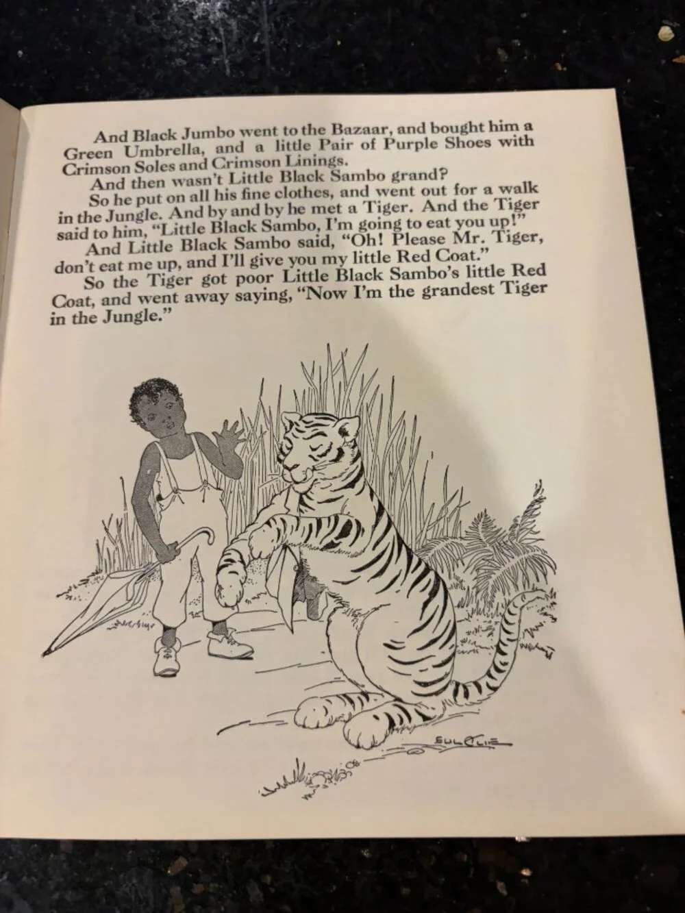 Antique 1932 Little Black Sambo Softcover Book Platt Munk No 3100-B